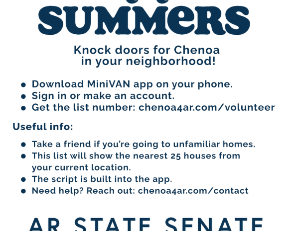  Knock Doors for Chenoa In Your Neighborhood!